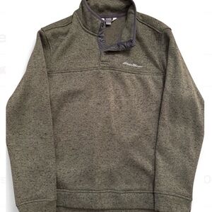 Eddie Bauer Olive Green Fleece Pullover